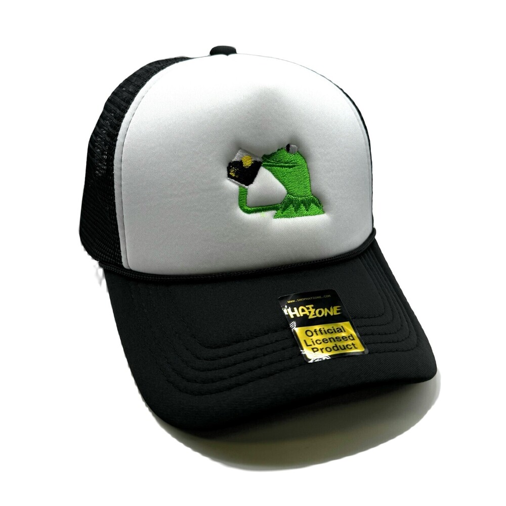 None of my Business Mesh Trucker Snapback (White/Black)